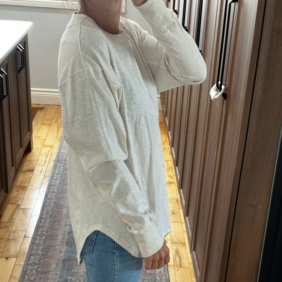 NWT: aerie long sleeve oversized boyfriend t shirt | xxs - Picture 9 of 9